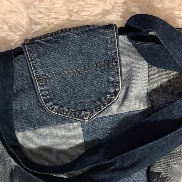 𝅺HOMEMADE denim jean purse handbag. - Picture 7 of 7